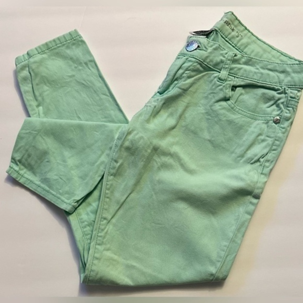 Celebrity pink, light green, straight leg, pants, size 5